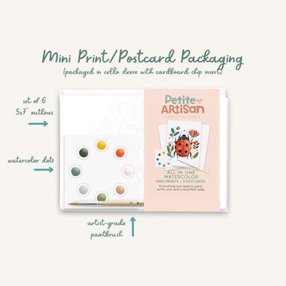 Summer Fun Watercolor Postcard Kit