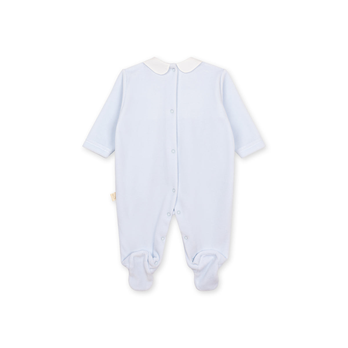 Timeless Velour Footie - Blue