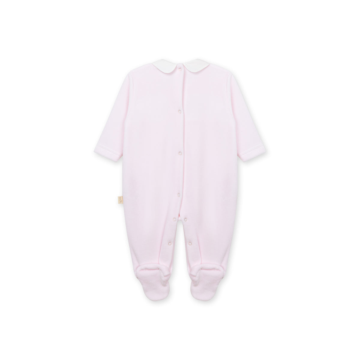 Timeless Velour Footie - Pink