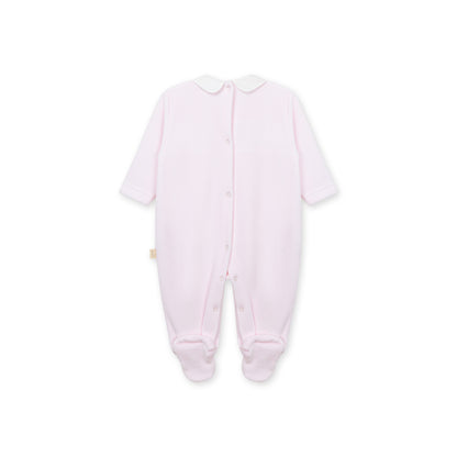 Timeless Velour Footie - Pink