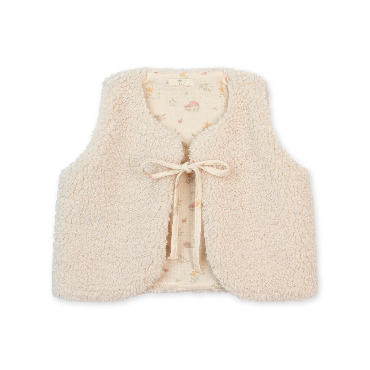 Toadstool Faux Fur Vest - Ivory