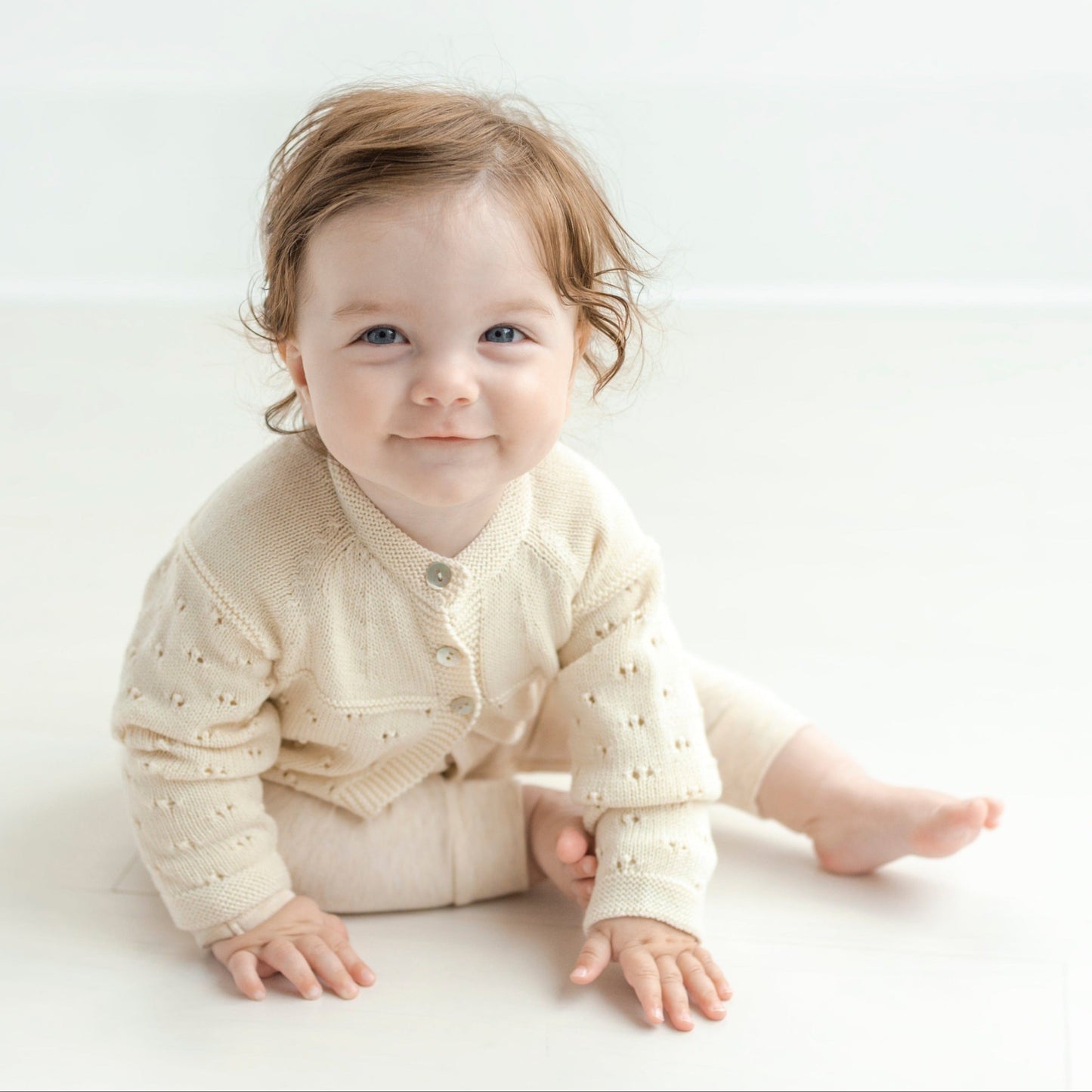 TANE Organics Pointelle Cardigan