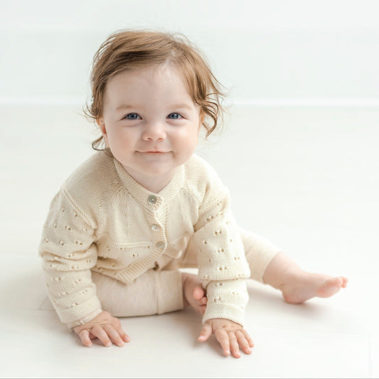 TANE Organics Pointelle Cardigan