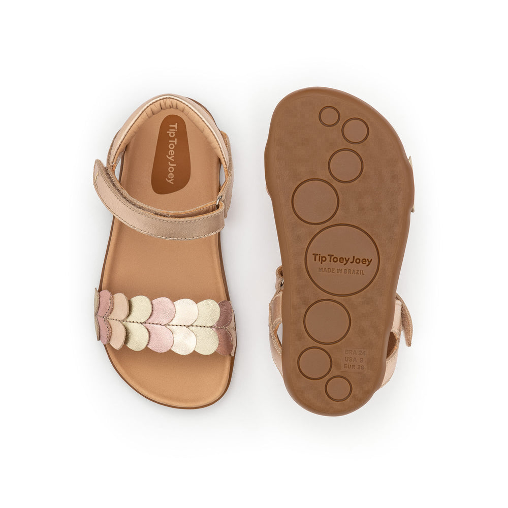 Kid Sandals Lovely - Metalic Salmon/Champagne/Rose Gold