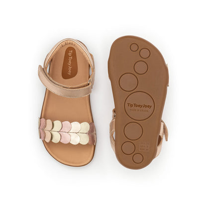 Kid Sandals Lovely - Metalic Salmon/Champagne/Rose Gold