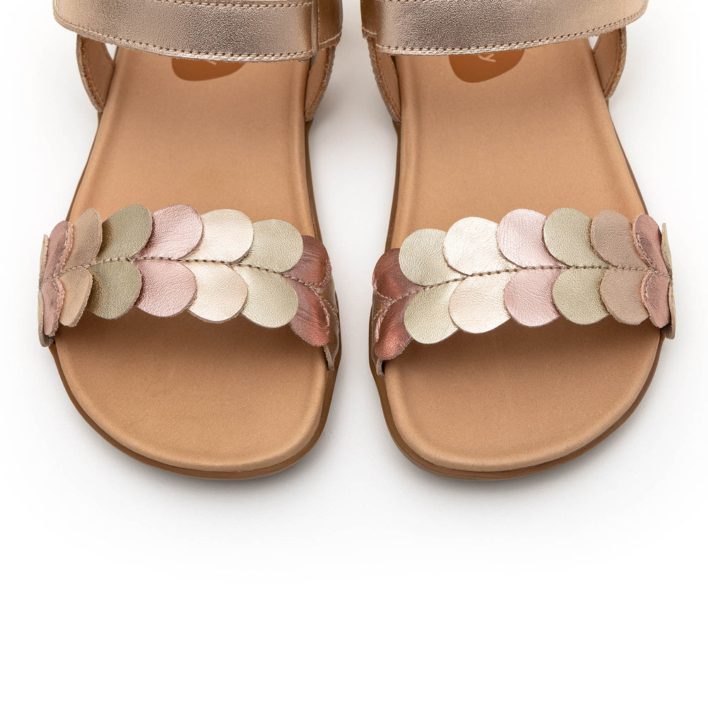 Kid Sandals Lovely - Metalic Salmon/Champagne/Rose Gold