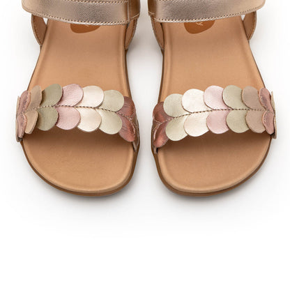 Kid Sandals Lovely - Metalic Salmon/Champagne/Rose Gold