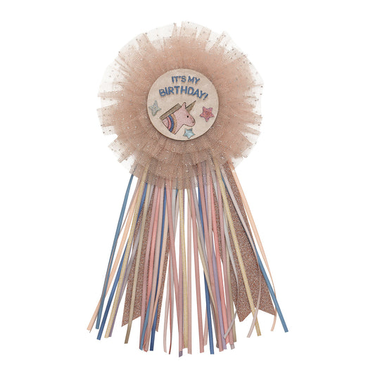 Unicorn Birthday Badge