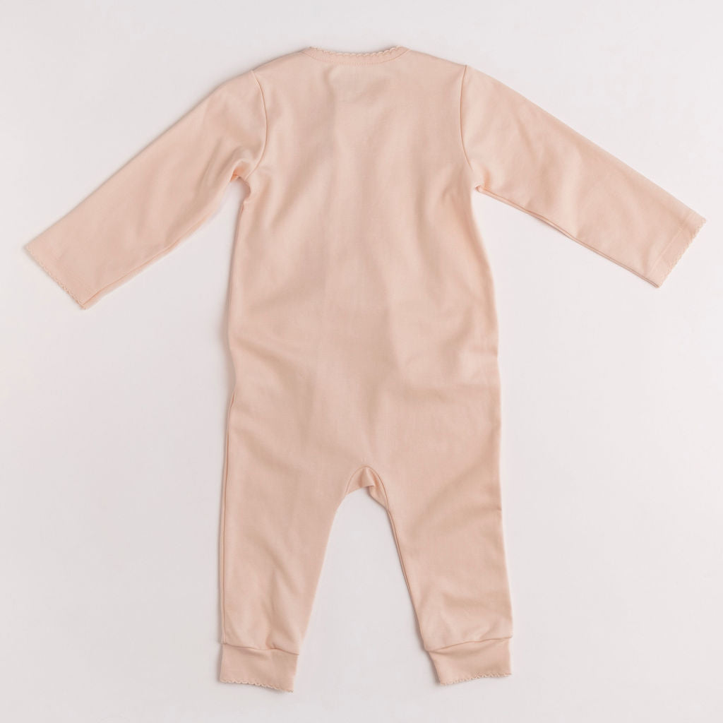 Pima Embroidered Footless Sleeper in Watering Can