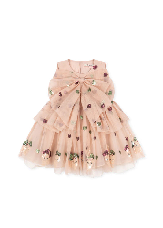 Yvonne Bow Dress - Bow Kitty