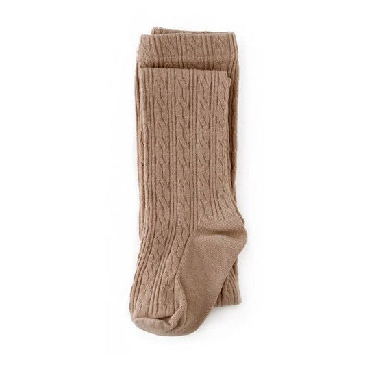Oat Cable Knit Tights: 1 - 2 Years