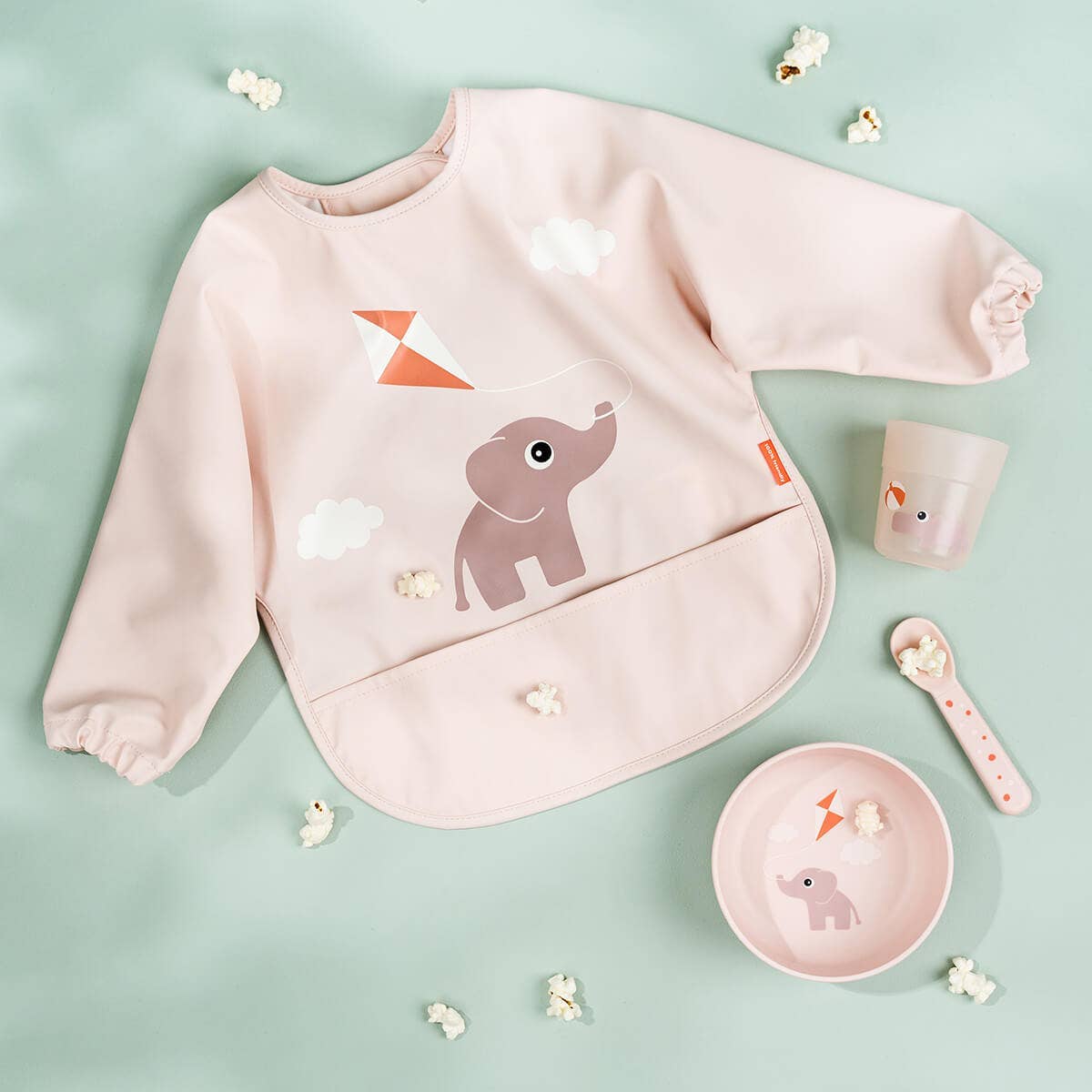 Sleeved Pocket Bib Playground Powder