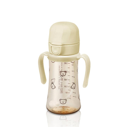 Grosmimi PPSU Straw Cup with Flip Top & Weight - 10oz (300ml