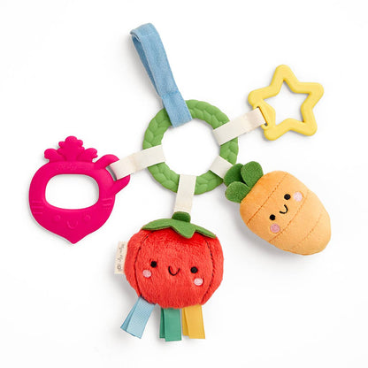 Bitzy Busy Ring™ Teething Activity Toy: Rainbow