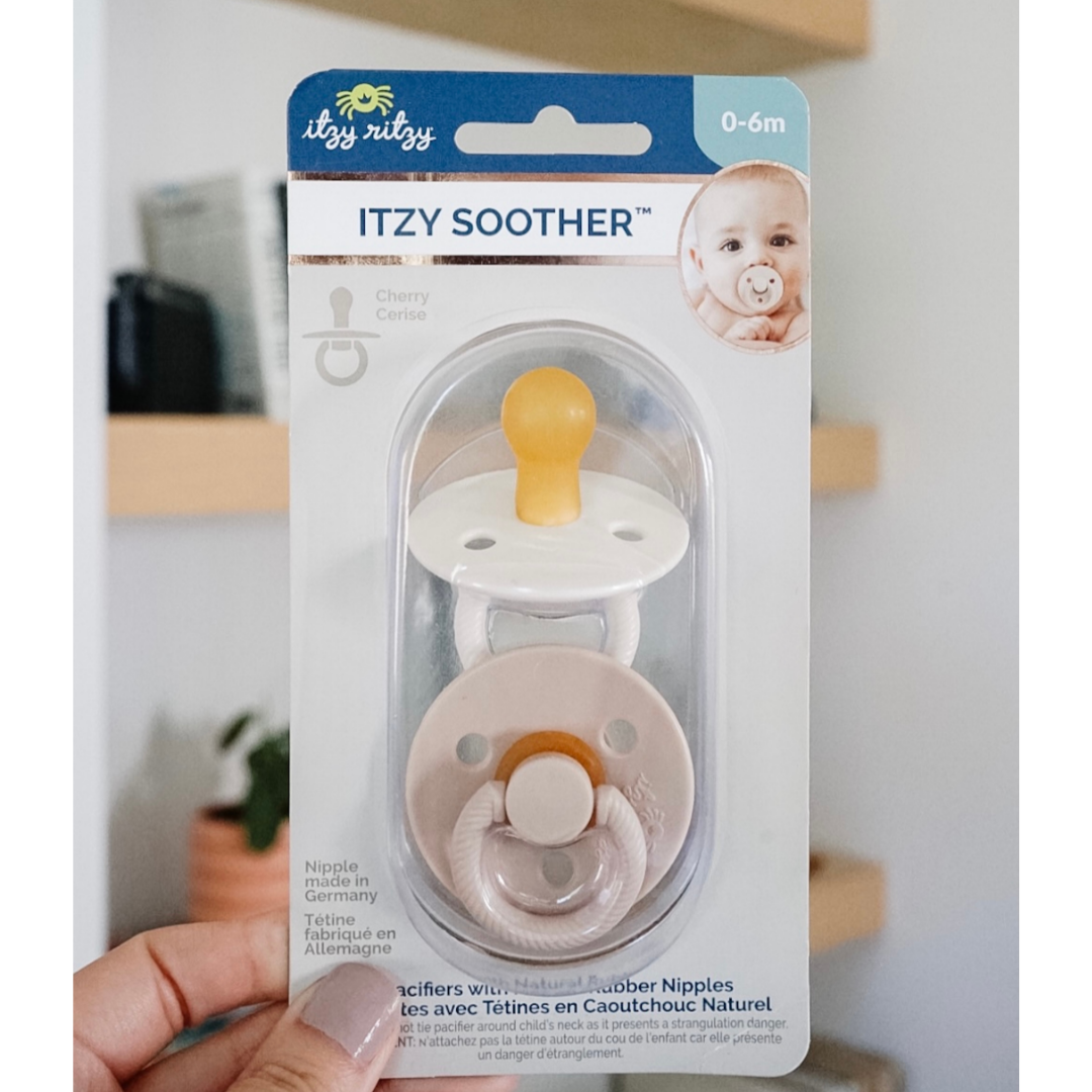 *NEW STYLES* Itzy Soother™ Natural Rubber Paci Sets: Glow - Buttercream + Pistachio 6-18 M