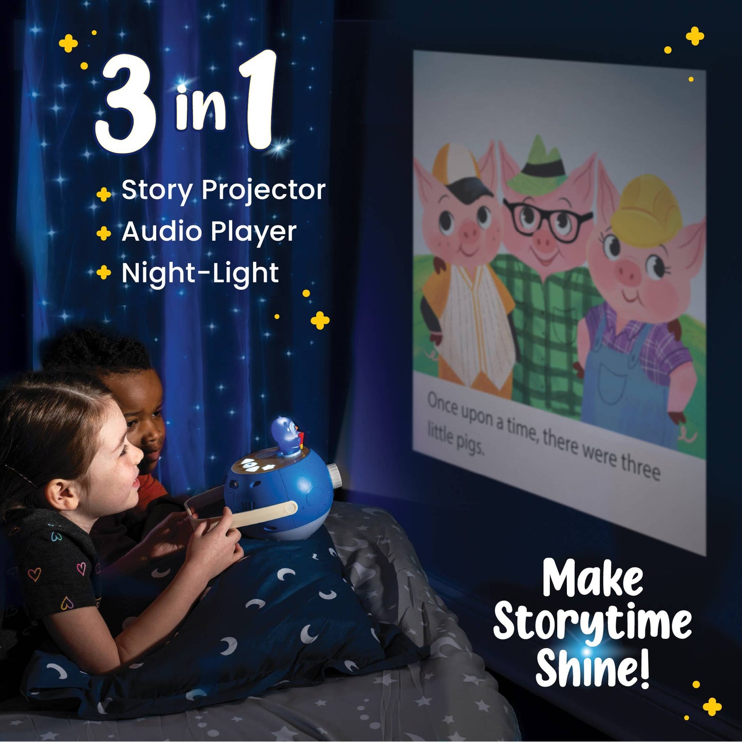 Luna StoryTime Projector – Classic Pink Starter Set