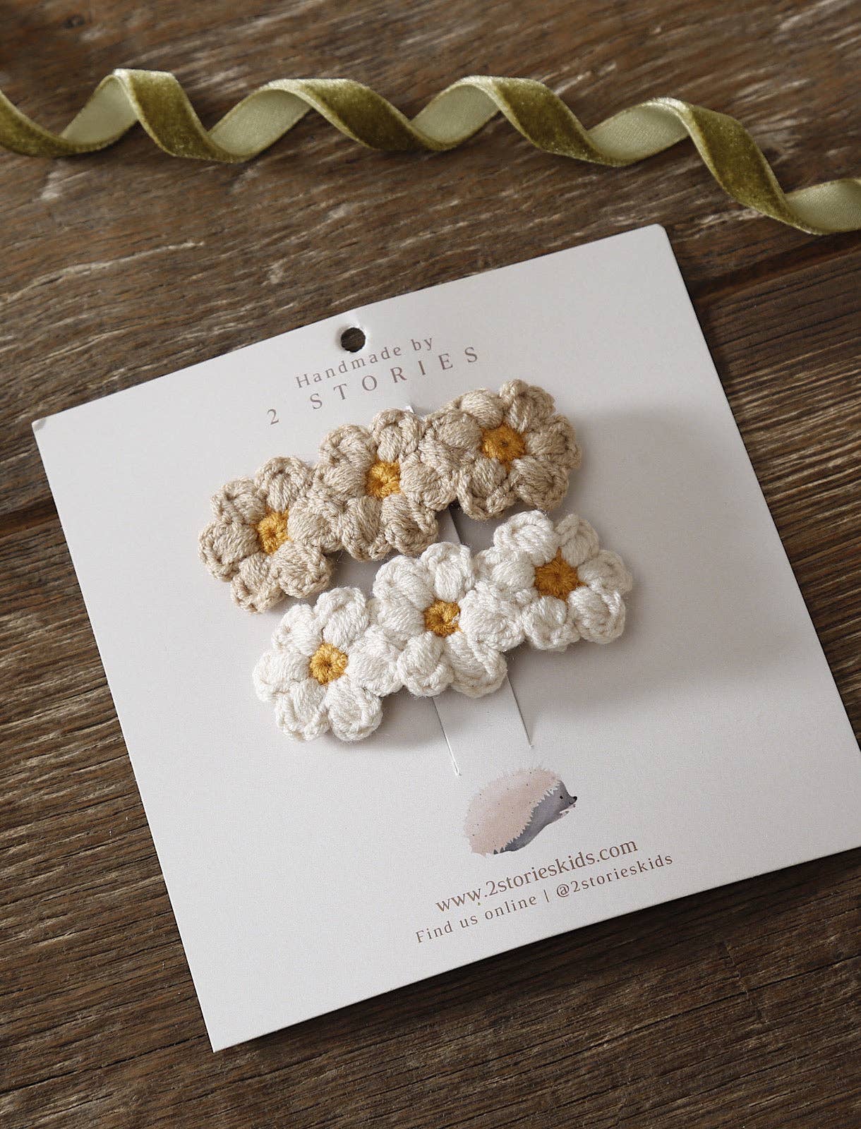 CHAMOMILE hair clip: Beige