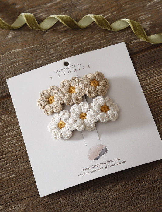 CHAMOMILE hair clip: Beige