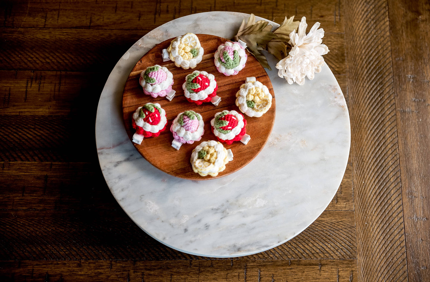 Tart Hair Clips: Red