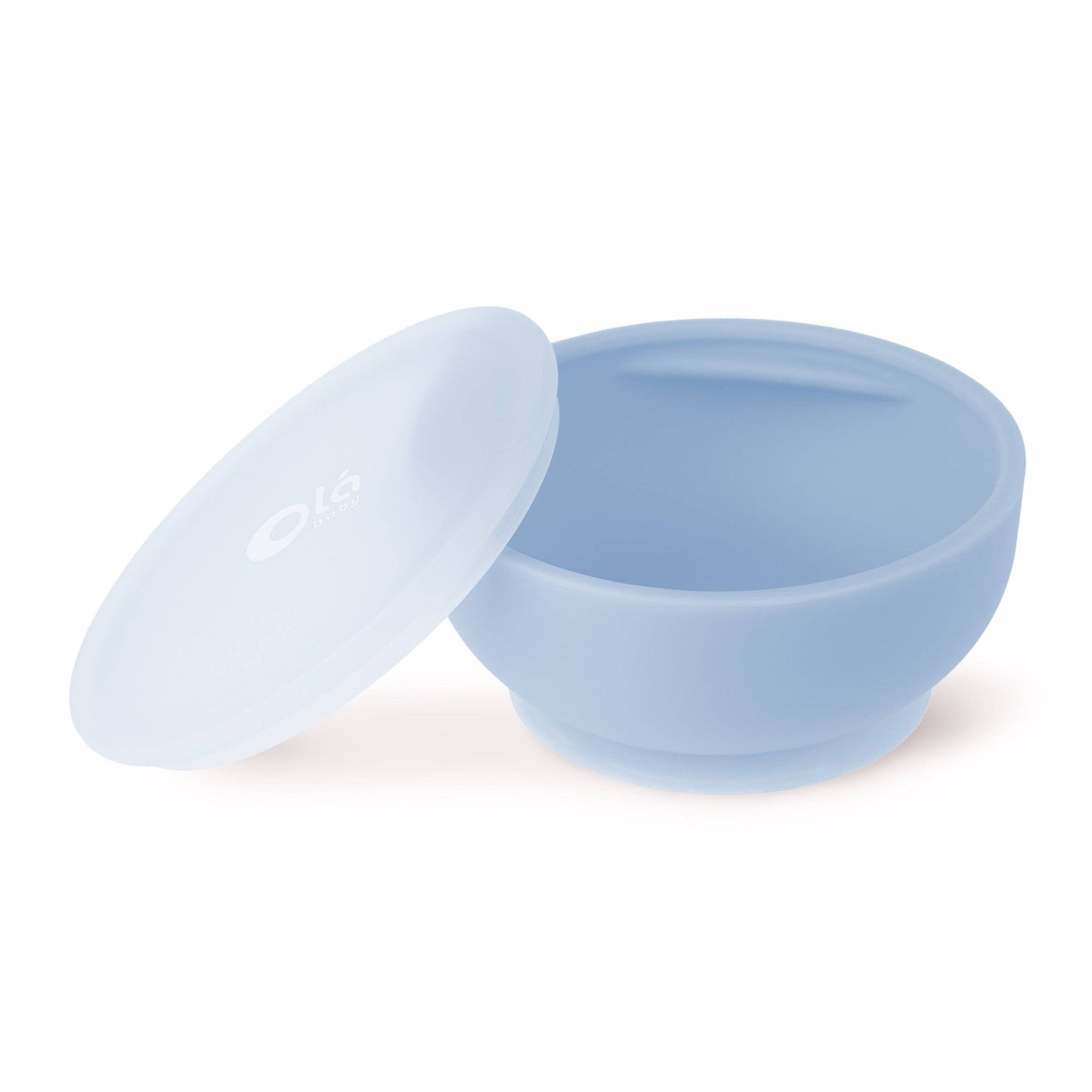 Silicone Suction Bowl with Lid: Lemon