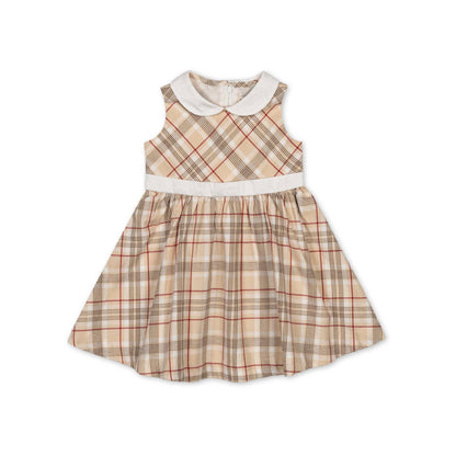 Organic Sleeveless Peter Pan Collar Party Dress