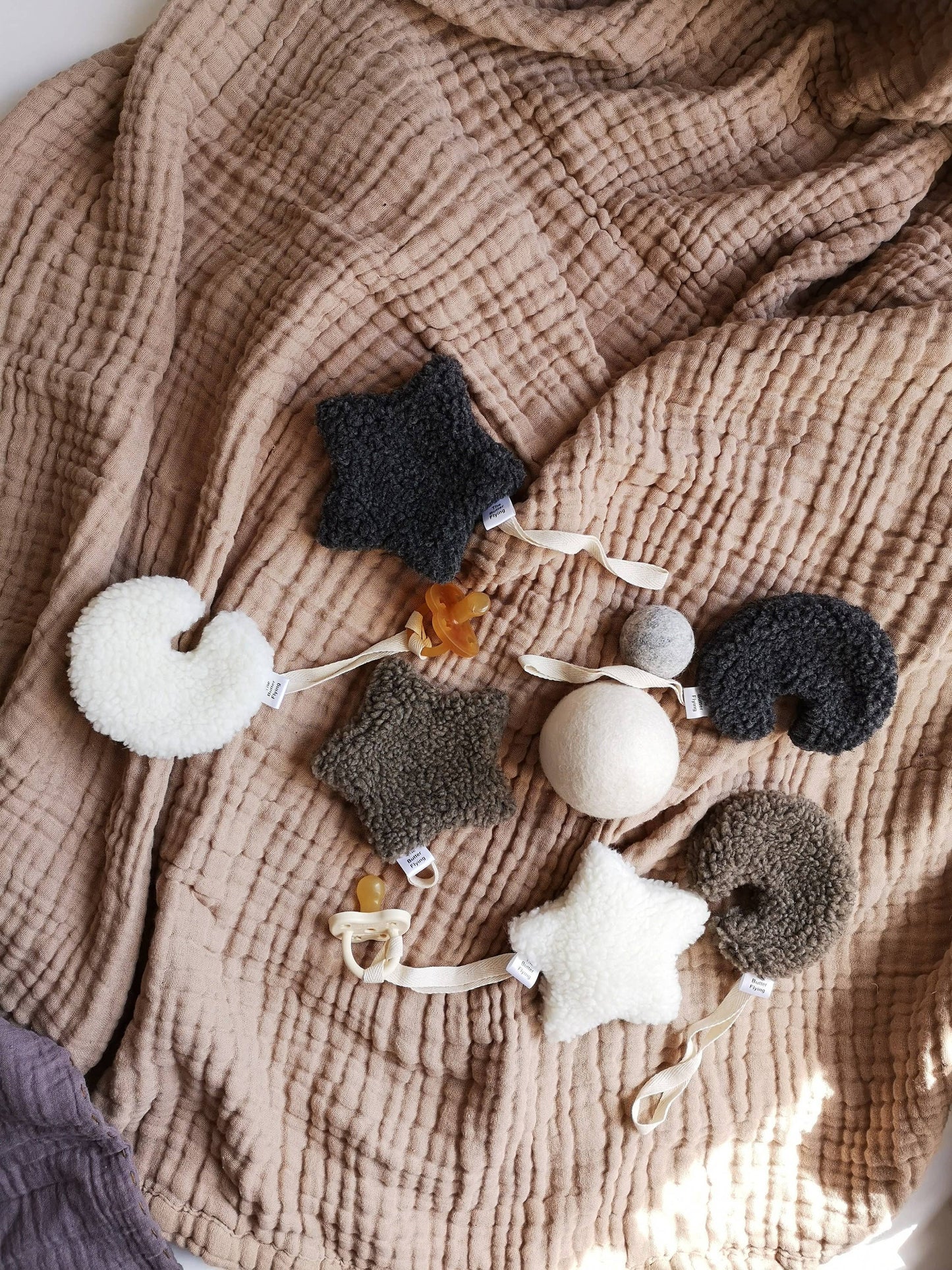 Star Pacifier holder: Ivory Star