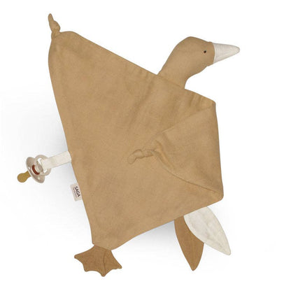 Cuddle Cloth - Organic Cotton - Ginger - With Pacifier Strap
