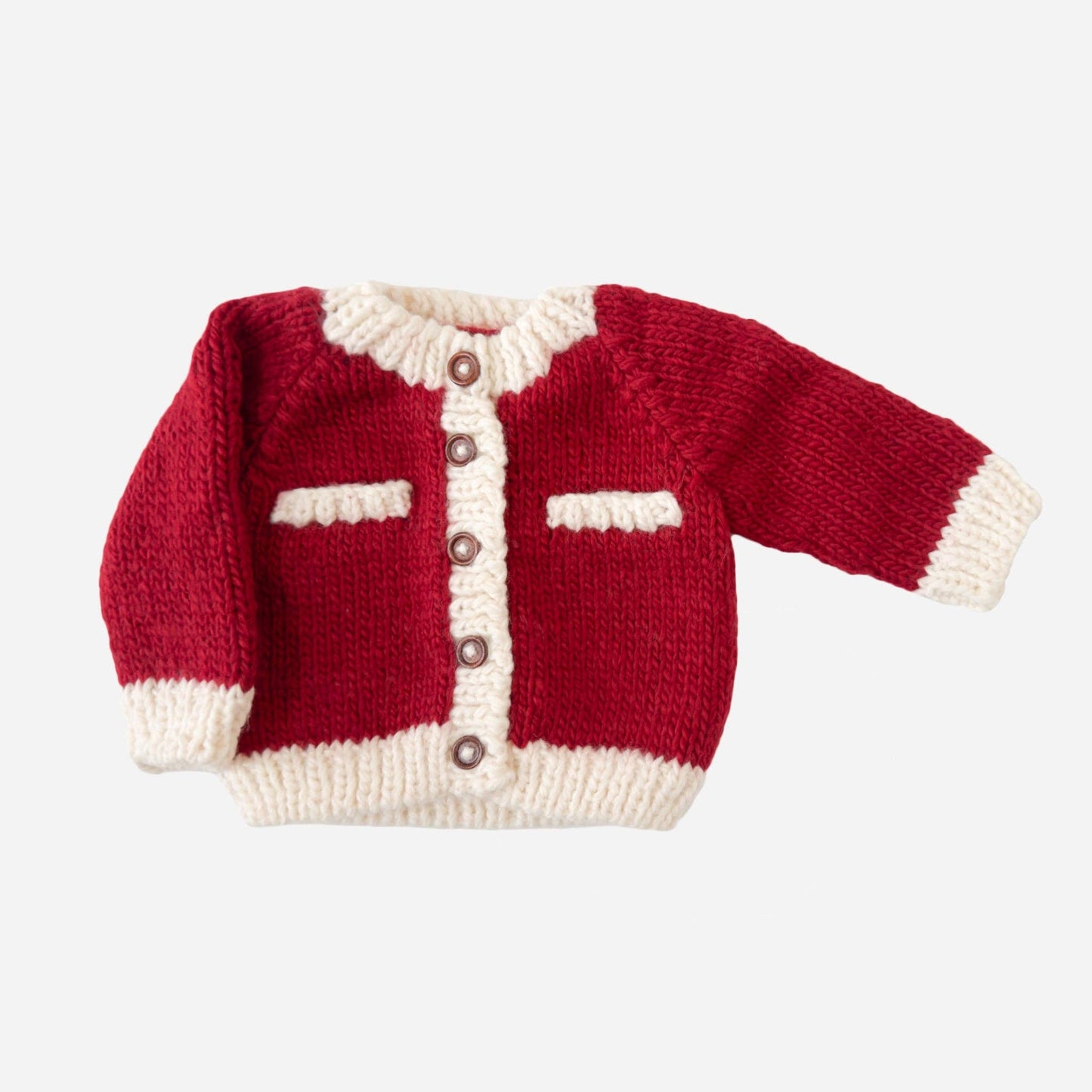 Coco Cardigan Baby Kid Sweater Santa Christmas Holiday Love: Red / S 12-24m