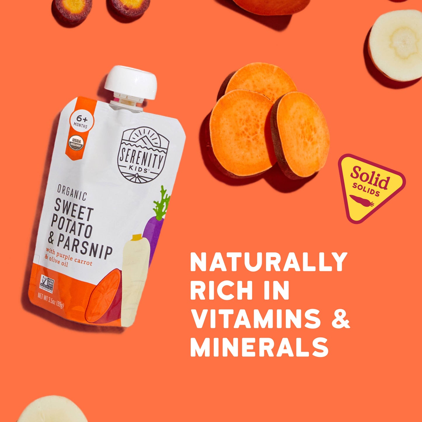 Organic Sweet Potato Baby Food Pouch (6 Pouches)