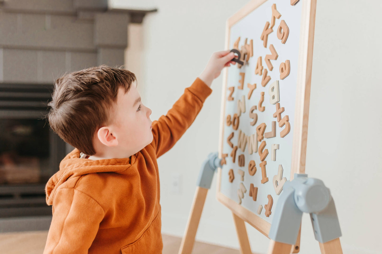 135 Pcs Magnetic Letters and Numbers (Boho Neutrals)