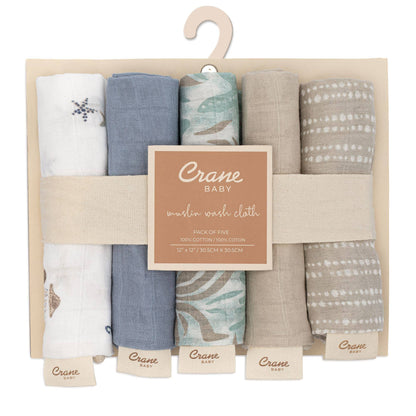 Cove 5-pc. Wash Cloth Set (Sea Life)