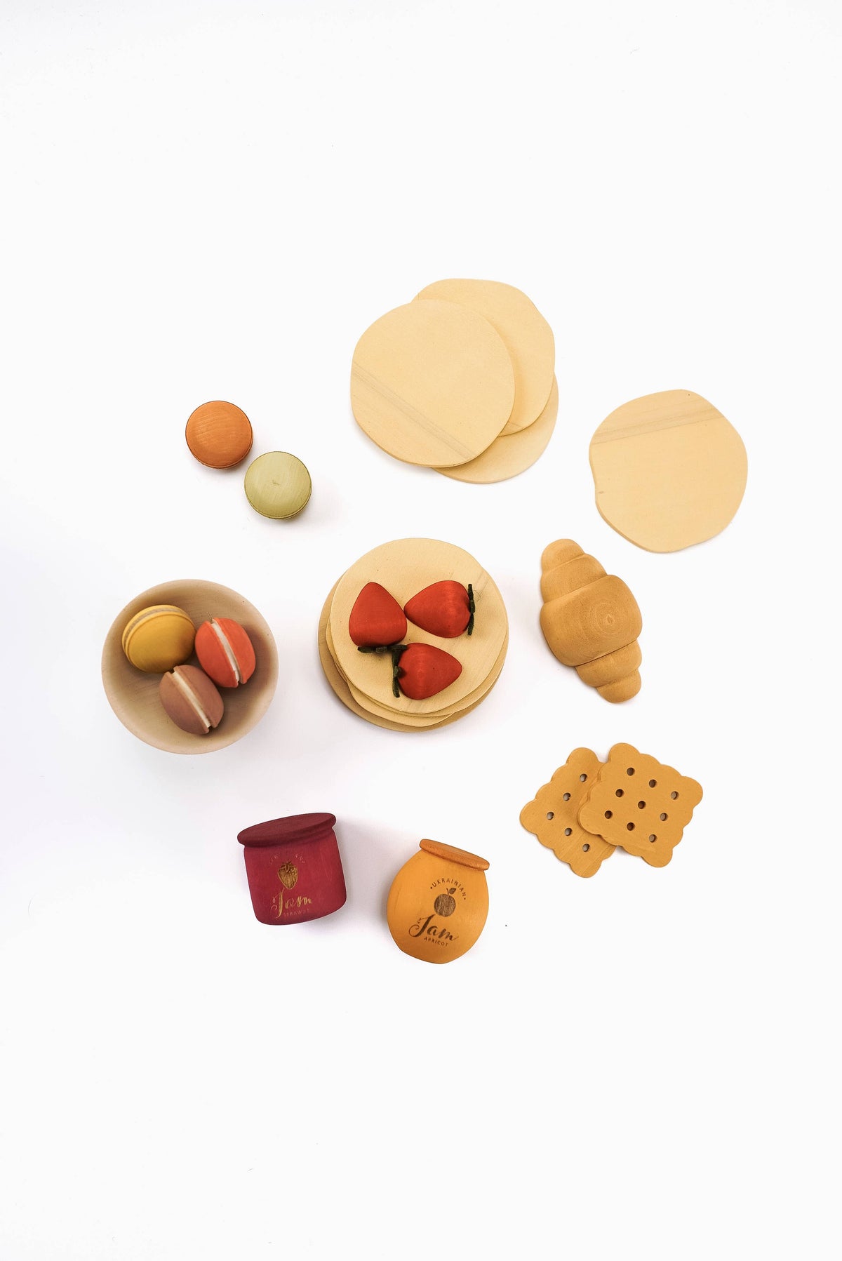 Wooden Play Food Set | Desserts