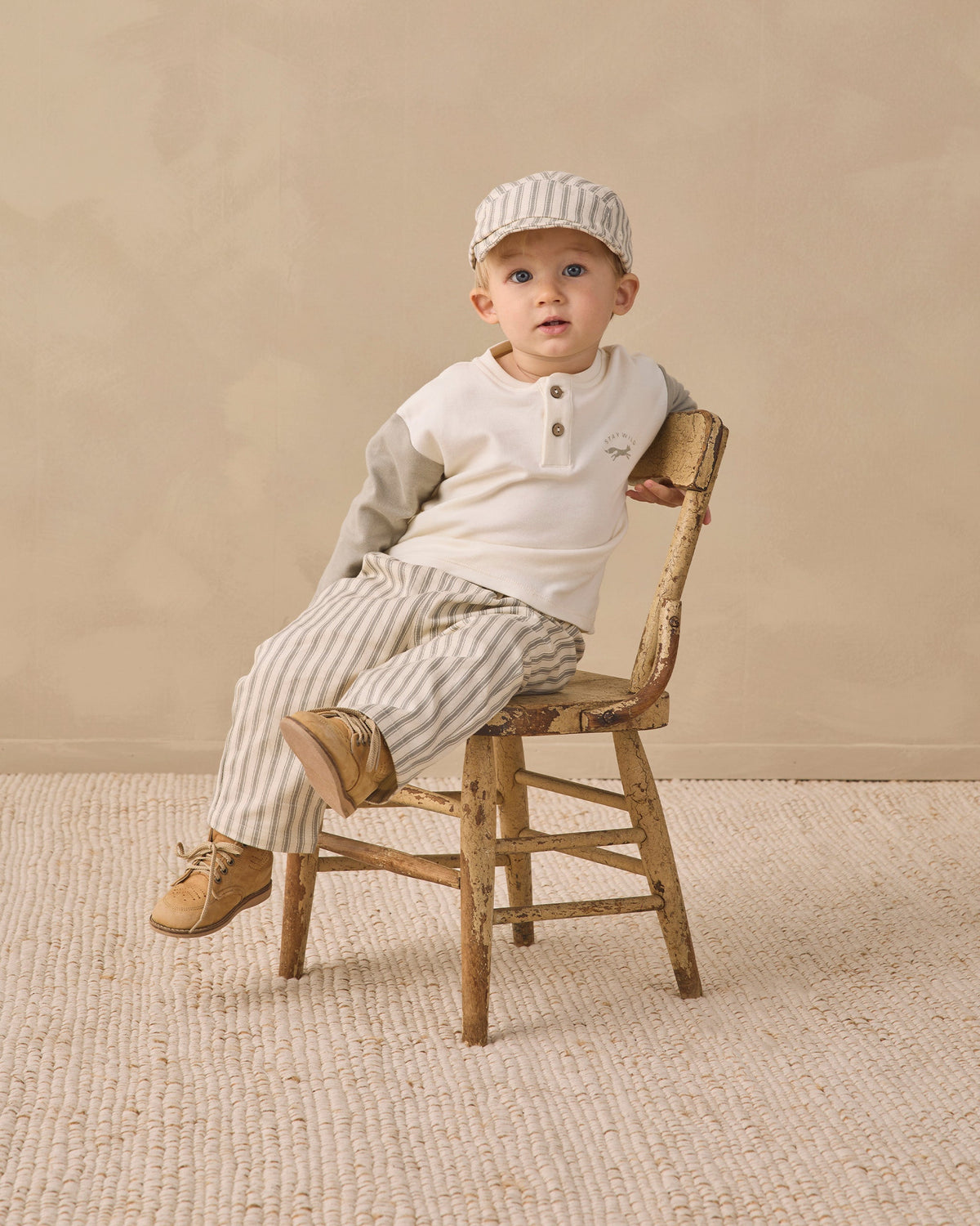 Long Sleeve Henley Tee Laurel