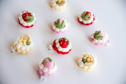 Tart Hair Clips: Pink