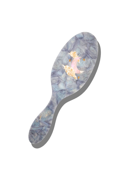 Hand-painted Celestial Moon Amazing Hair Day Brush | Eco-Friendly