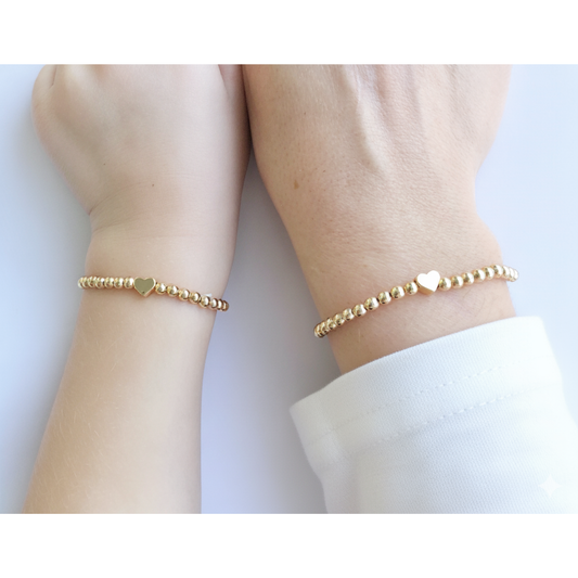 Tiny Heart Mother Daughter Matching Bracelets