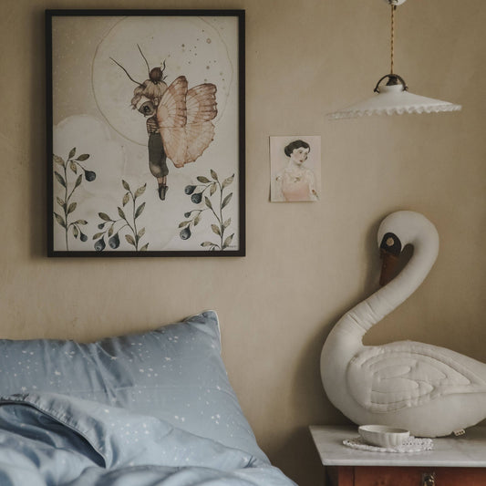 Once Upon A Time Twin Set - Blue: Set (Duvet Cover + Pillowcase)