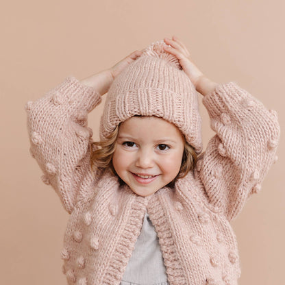 Classic Pom Hat, Blush | Baby & Kids Valentine's Winter Bean: M; 2-5y