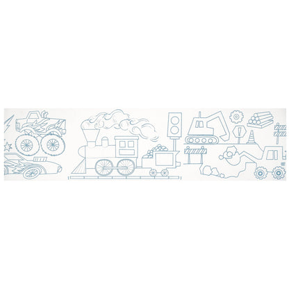 Construction & Cars Colouring Roll