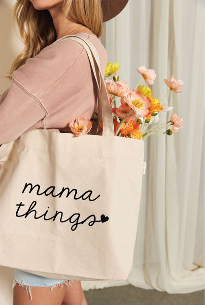 MAMA THINGS Canvas Tote Bag
