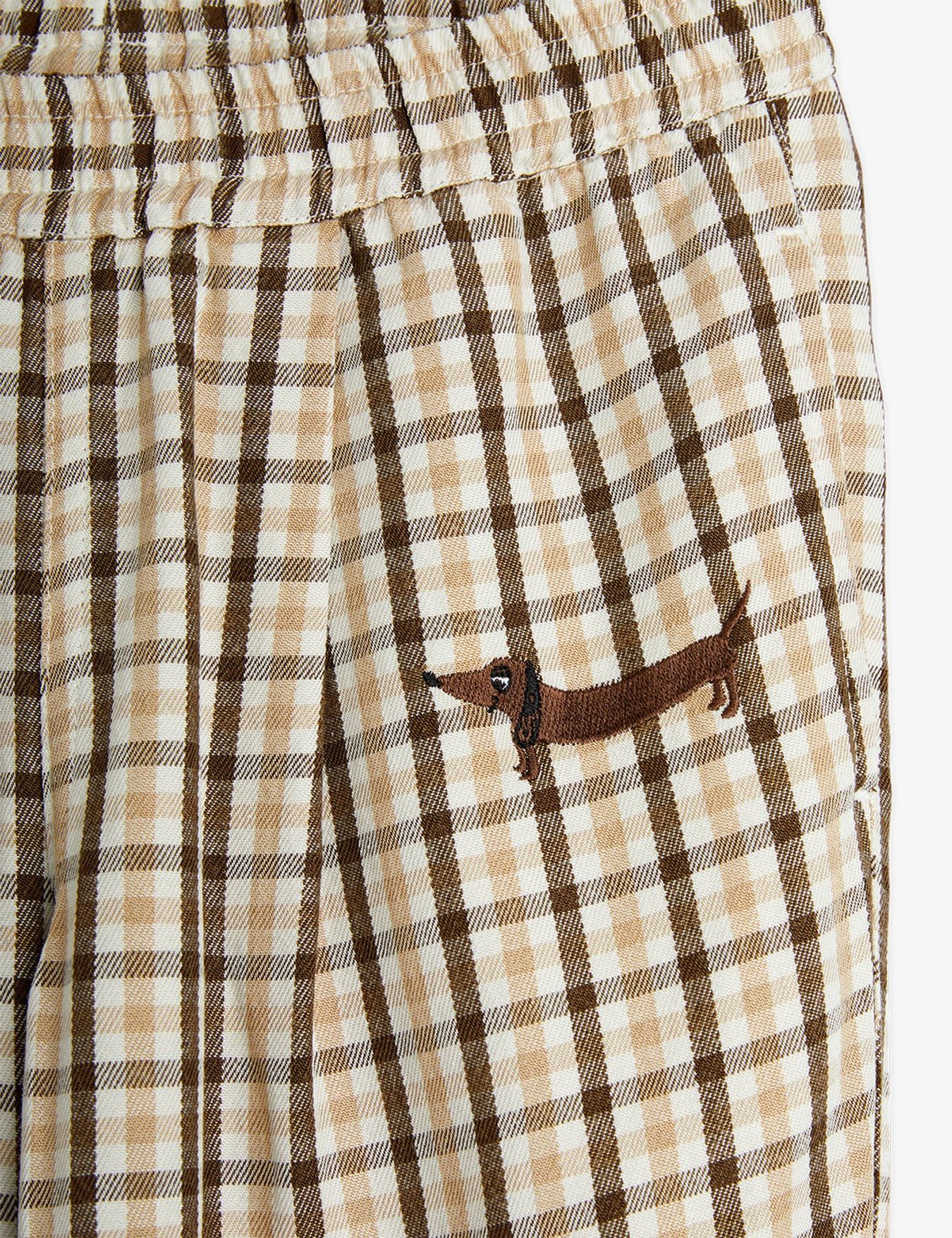 Gingham Woven Trousers