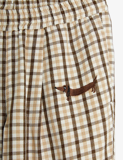 Gingham Woven Trousers