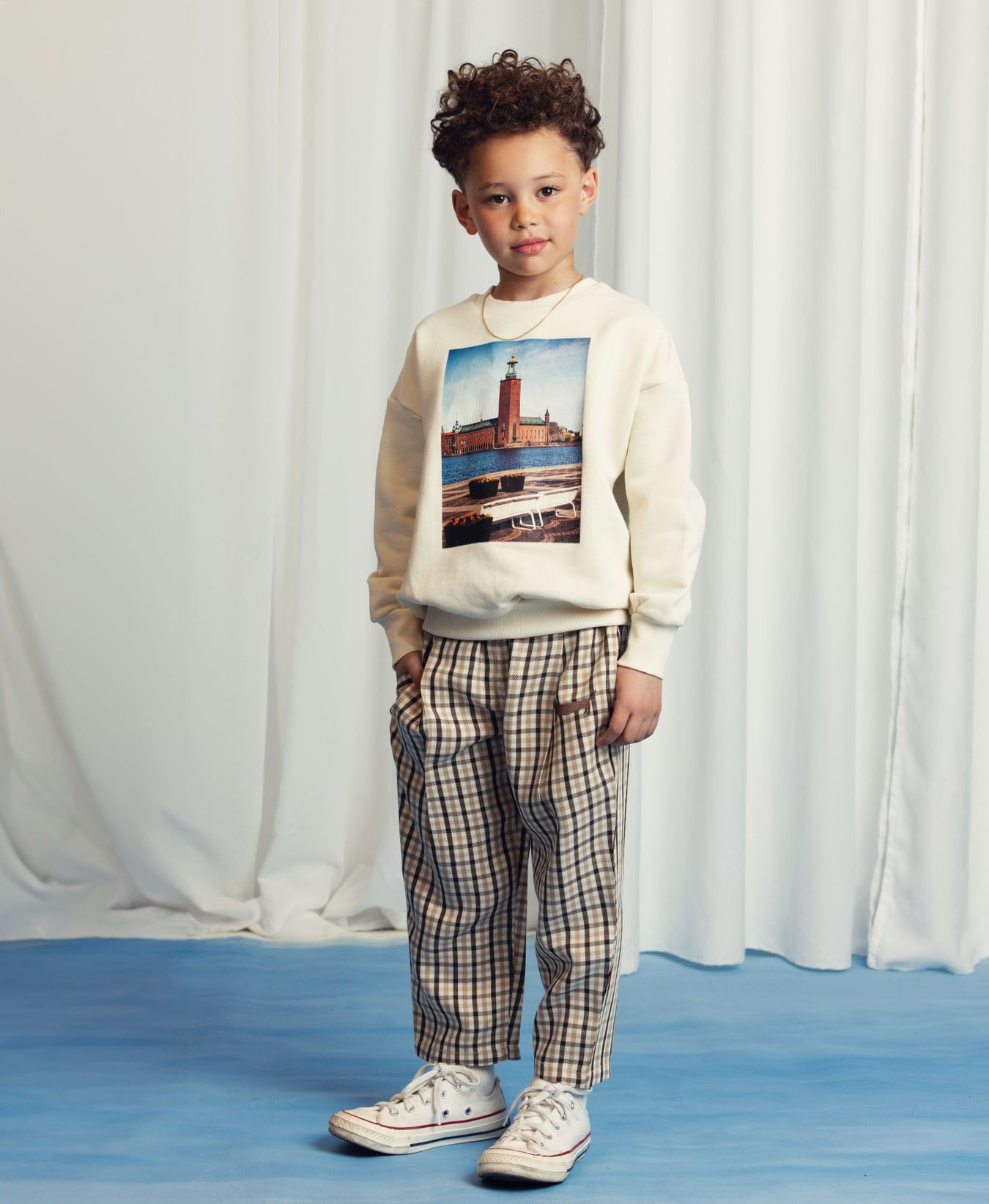 Gingham Woven Trousers