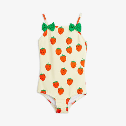 Strawberries aop swimsuit - Off-white