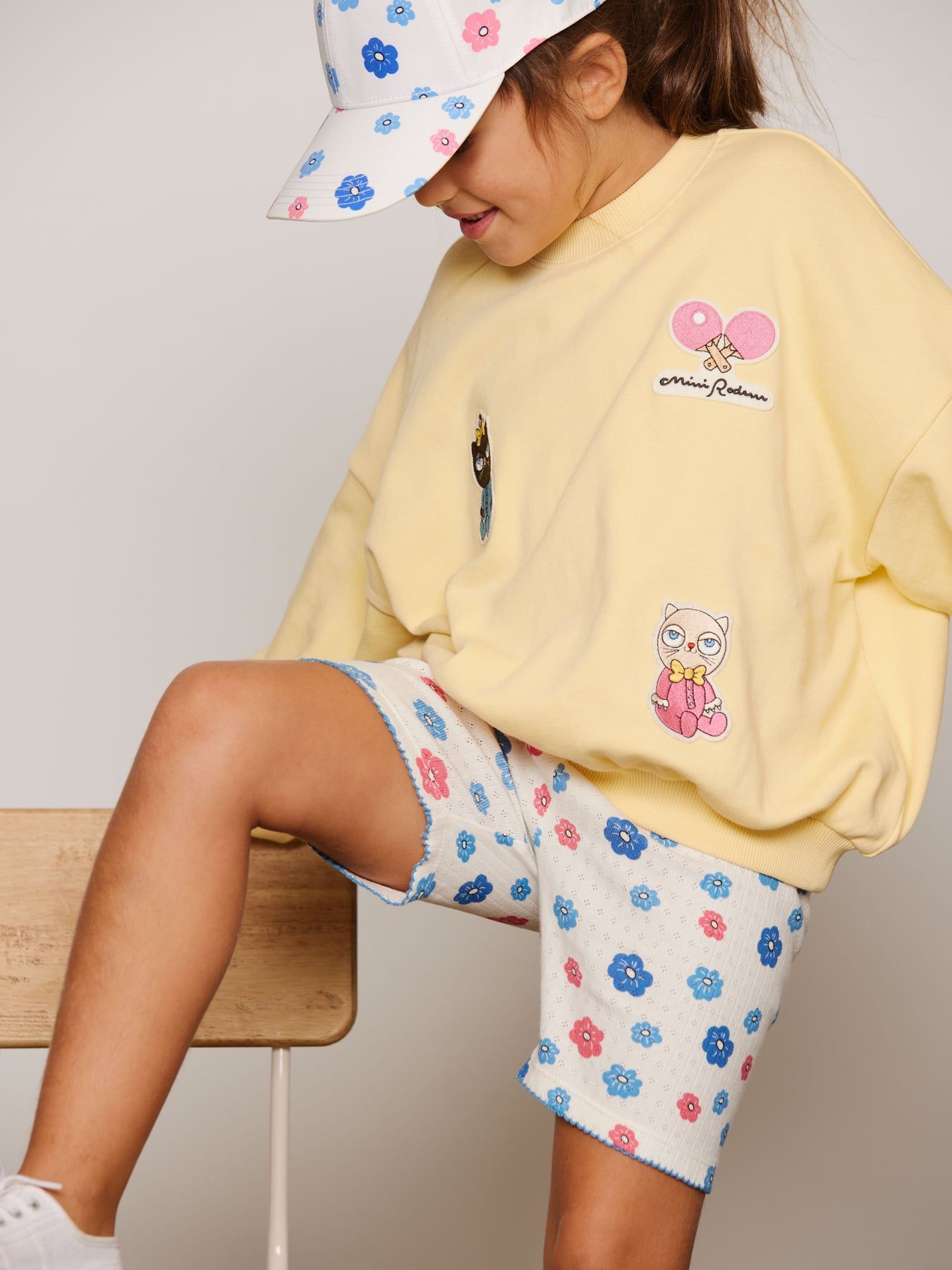 Minibabies patches sweatshirt - Yellow