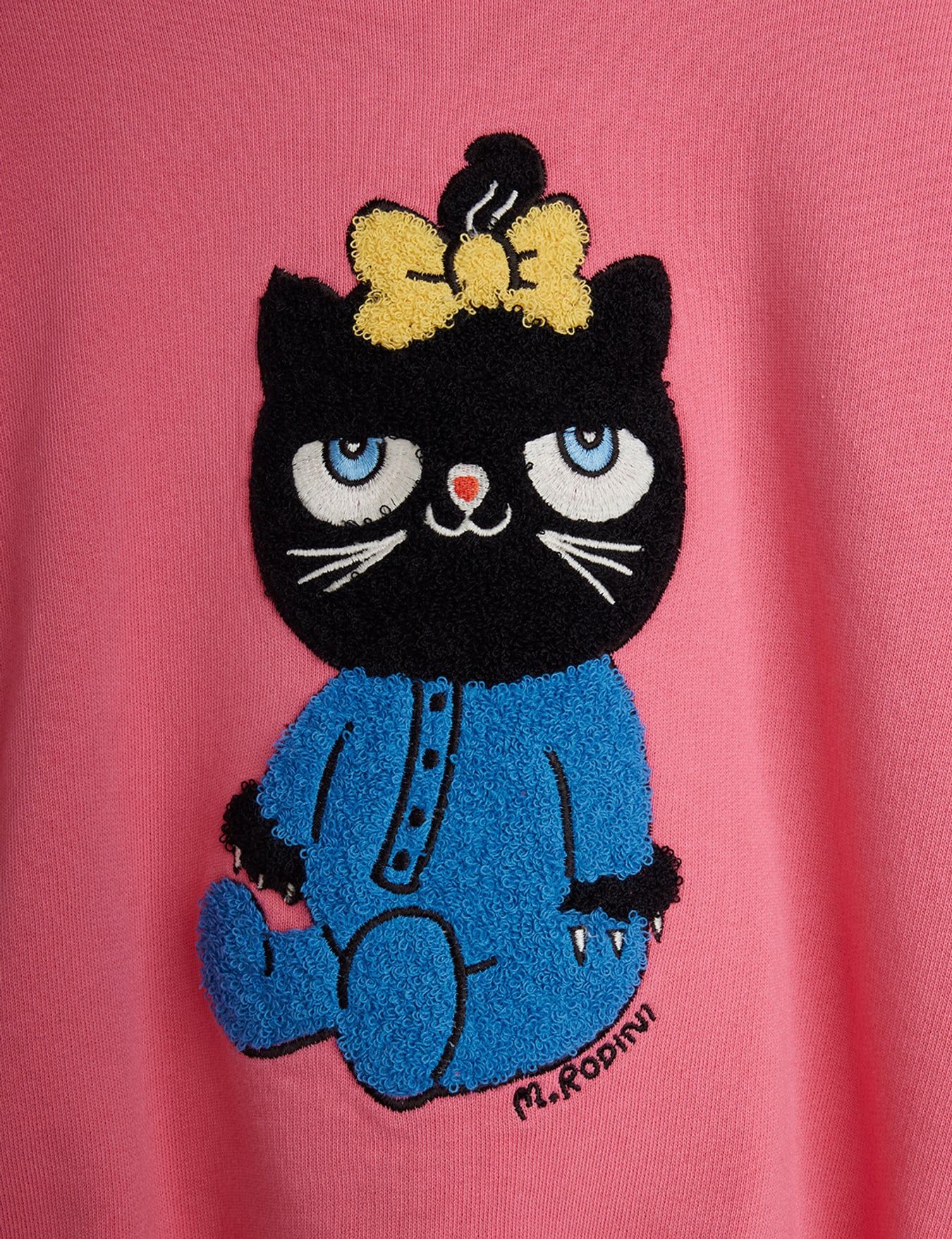 Cat chenille sweatshirt - Pink