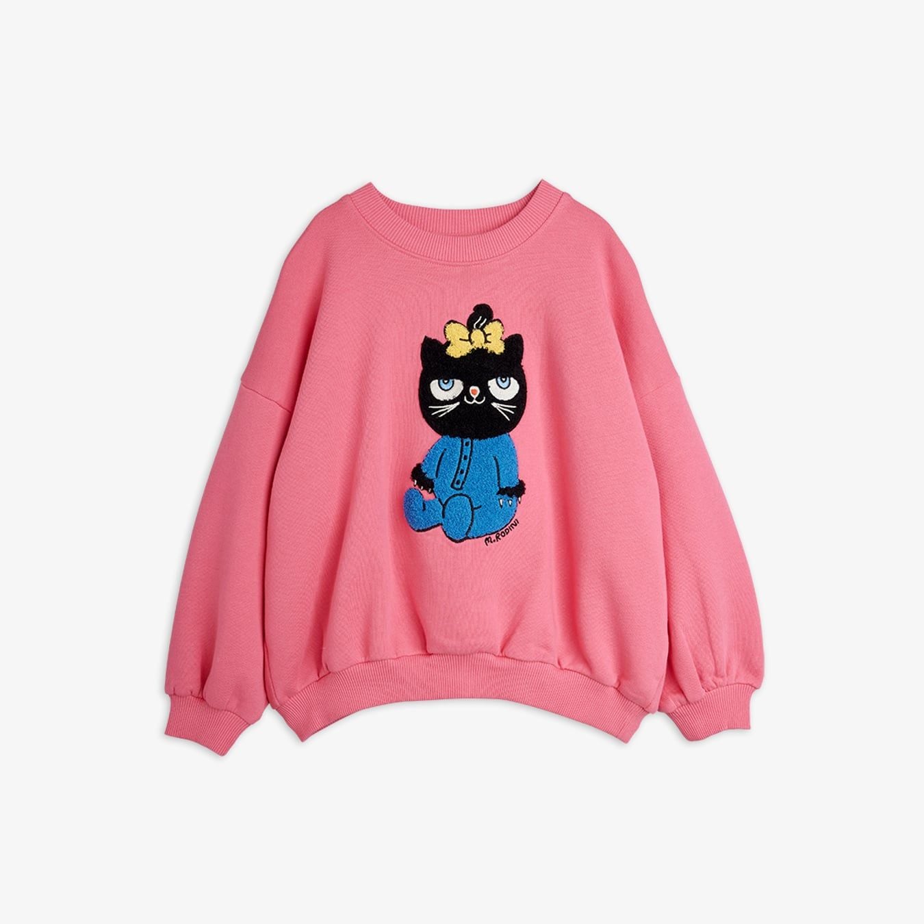 Cat chenille sweatshirt - Pink