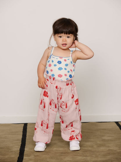 Flowers Pointelle Tank Top