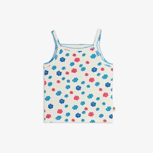 Flowers Pointelle Tank Top