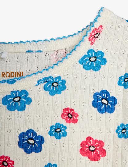 Flowers Pointelle T-Shirt